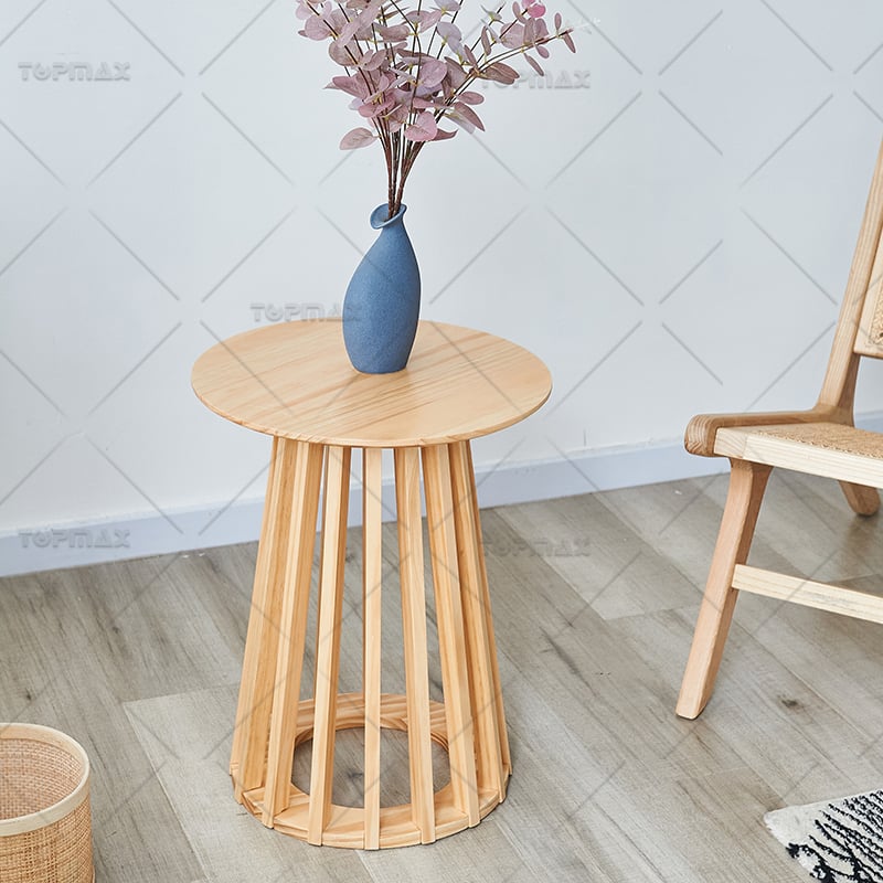 Modern Wood Side Table Natural Pine Wooden Side Tables For Living Room SD10095