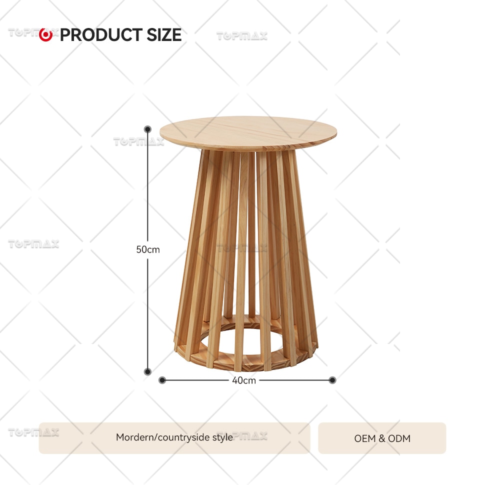 Modern Wood Side Table Natural Pine Wooden Side Tables For Living Room SD10095