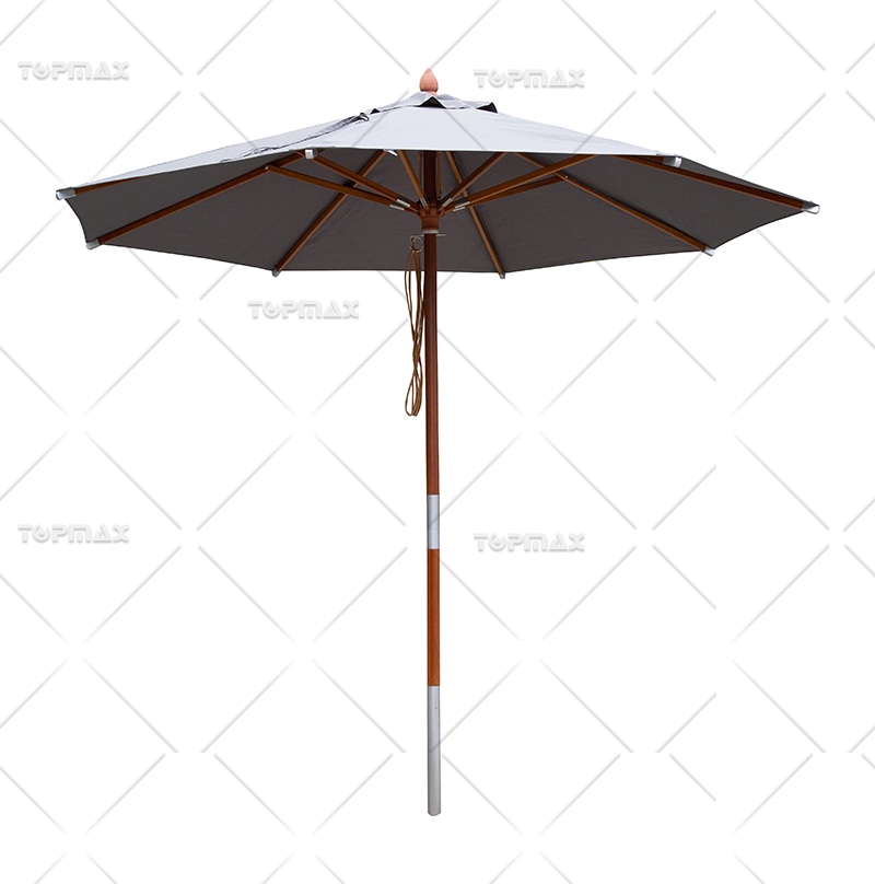 Wooden Umbrella Double Pulley System 3m Garden Parasol 240g Polyester 60489R