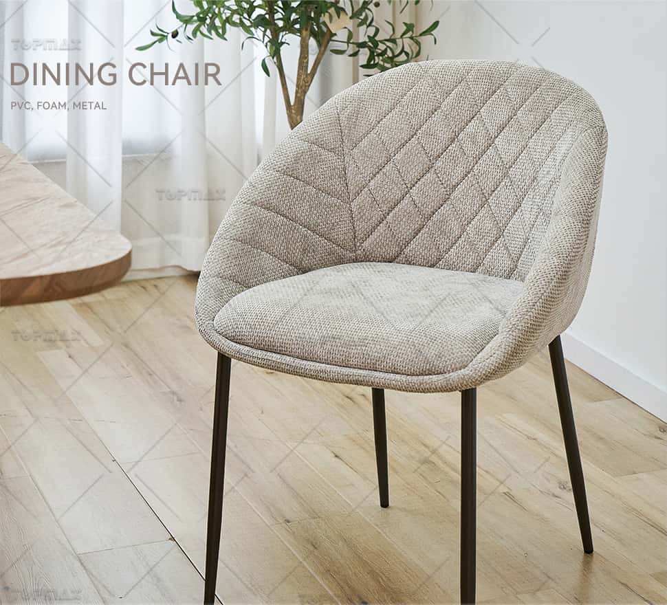 Cream Upholstered Dining Chairs Supplier