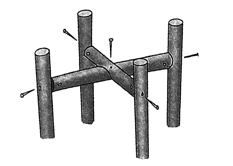 Wood screw connection
