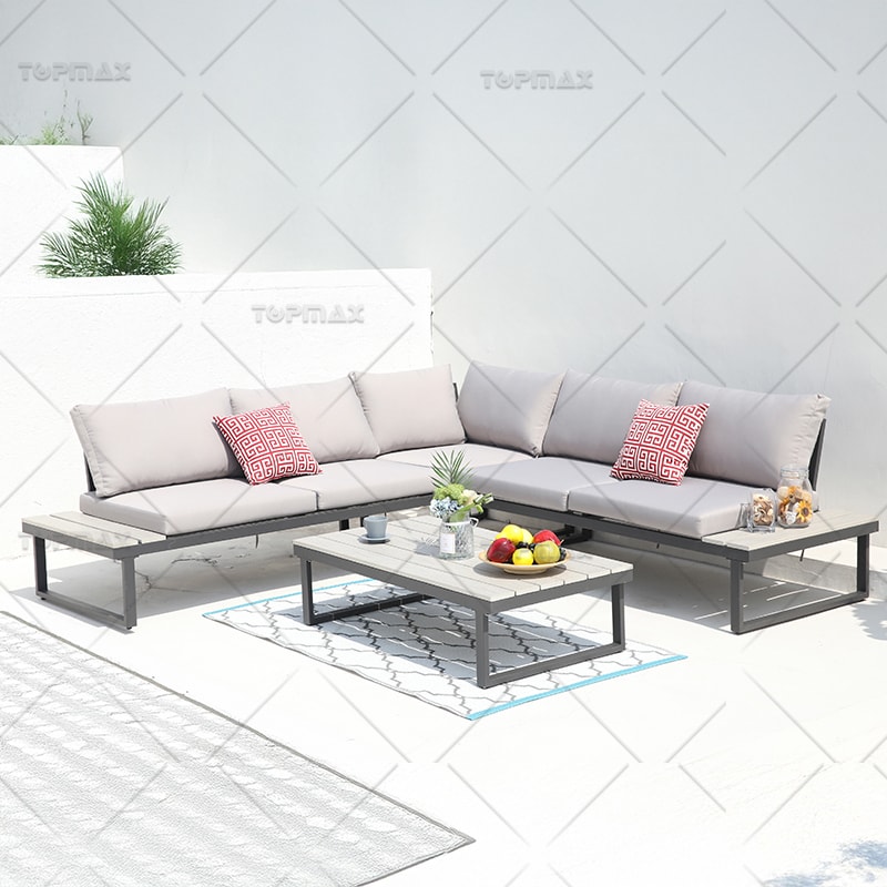Corner Garden Set Steel Garden Furniture Corner Sofa Multi Combined Design 24381-SET4