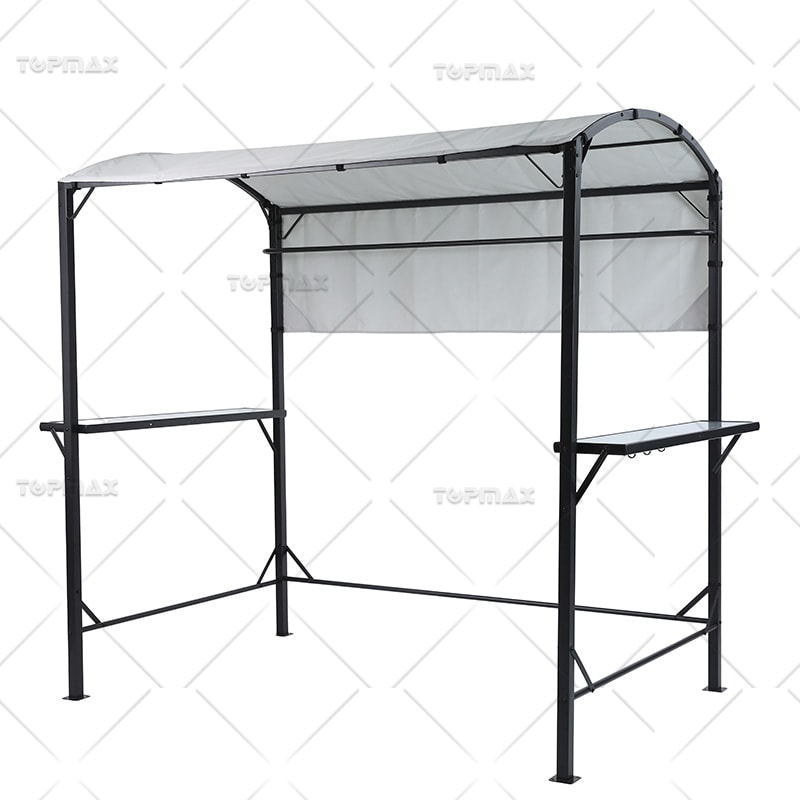 Modern Pergola Powder Coated Steel Metal Patio Gazebo Cover 180G Polyester 60573B