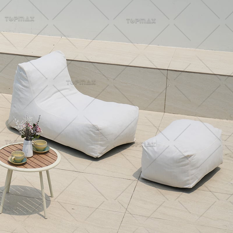 Outdoor Comfortable Couch Lazy Sofa Footrest Bean Bag Outdoor Sofa 95430ST-OL