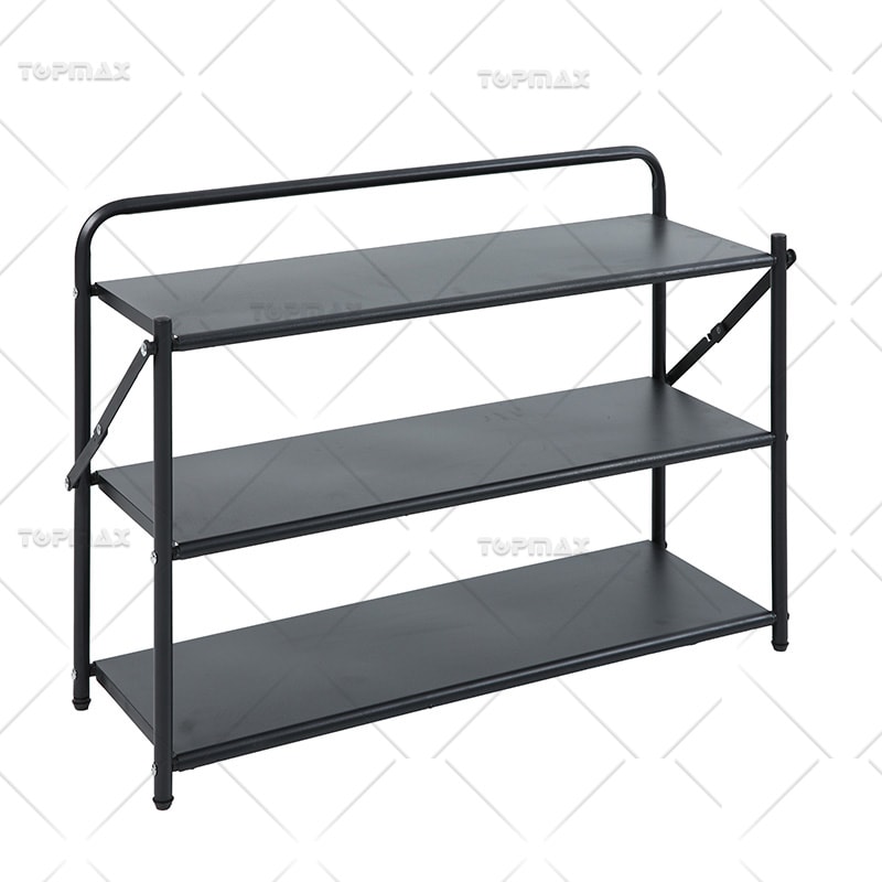 Steel Shoe Rack Powder Coating Foldable Shoe Rack 89391A-3