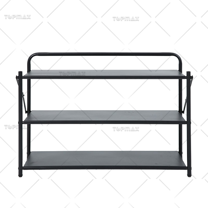 Steel Shoe Rack Powder Coating Foldable Shoe Rack 89391A-3