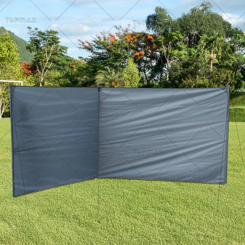 400*145CM Retractable Patio Windbreak For Garden Steel PA Coating 60396A