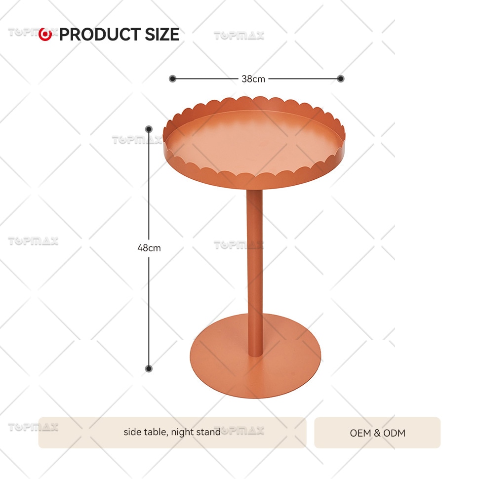 Steel Side Table Powder Coating Small Metal Side Table 62305C-40