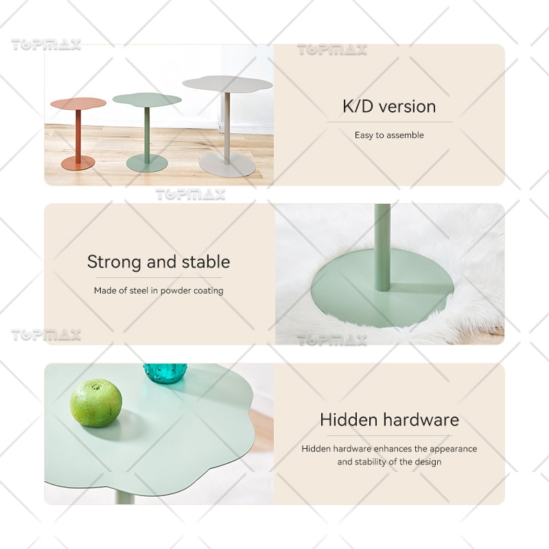 Custom Side Table Strong Colorful Side Table Easy Assemble 62305A-SET3