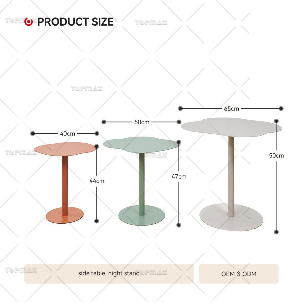 Custom Side Table Strong Colorful Side Table Easy Assemble 62305A-SET3